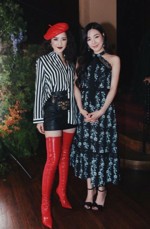 Chi Pu mặc đẹp lấn át Tiffany trên thảm đỏ sự kiện của H&M tại Mỹ