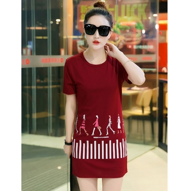 Đầm thun đen da cá fashion girls cá tính - đầm dạo phố hè